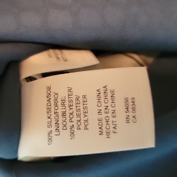 Anne Klein Abstract Silk Wrap Dress Size 10 - Picture 12 of 13